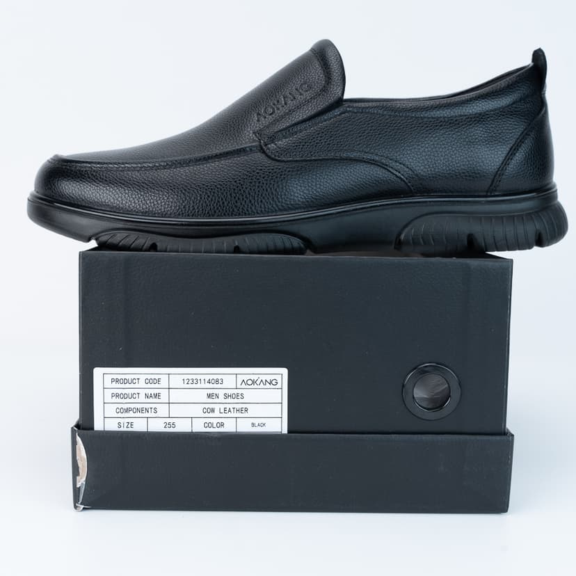 Ảnh Giày Tây Nam Cao Cấp Da Bò AOKANG Kiểu Dáng Mulgati Basic Loafer 1233114083 3