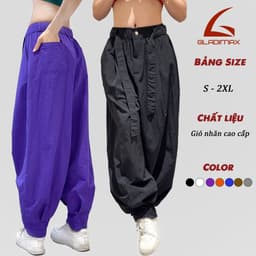 Thumbnail Quần Dáng Thụng Gladimax HR138 Lưng Chun Nữ Vải Gió 4 Túi, Dễ Dàng Vận Động Thời Trang Cá Tính 2025 1
