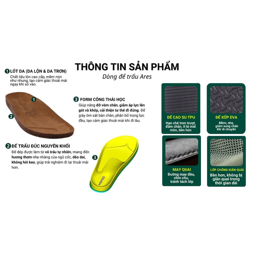 Ảnh Dép đế trấu sục Boston nam nữ unisex quai ngang da lộn/da saffiano đi học công sở bigsize chính hãng Hishoo VNXK  R109 2