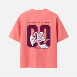 Thumbnail Áo Thun BOO Unisex Overfit In Hình Looney Tunes Taz Hoạt Hình Ngộ Nghĩnh đáng yêu 2