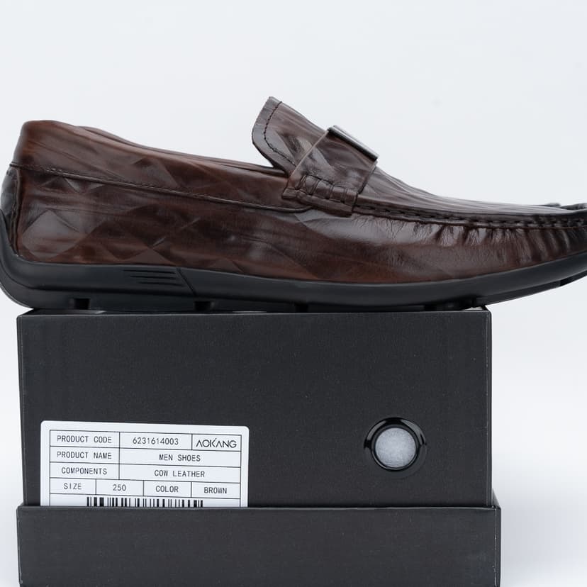 Ảnh Giày Tây Nam Cao Cấp Da Bò AOKANG Kiểu Dáng Loafer 6231614003 2
