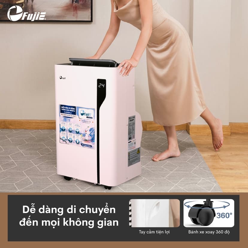 Ảnh Máy điều hòa di động thông minh FujiE MPAC14 công suất 14000BTU Bảng điều khiển điện tử cảm ứng 4