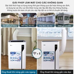 Thumbnail Máy điều hòa di động thông minh FujiE MPAC14 công suất 14000BTU Bảng điều khiển điện tử cảm ứng 2