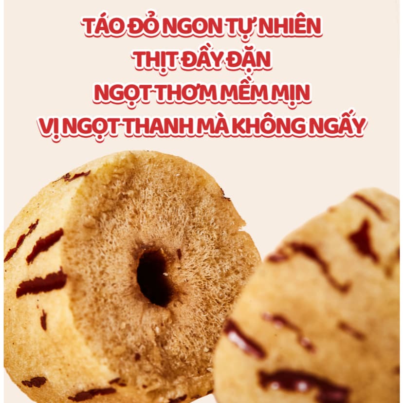 Ảnh COMBO 5 TÚI Táo Đỏ Tân Cương Bóc Vỏ, Tách Hạt Tốt Cho Sức Khoẻ - Táo Ăn Liền, Ngọt Thanh 3