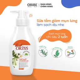 Thumbnail Sữa tắm Oriss khỏi mụn lưng giảm thâm mụn, viêm nang lông chai 300ml 2