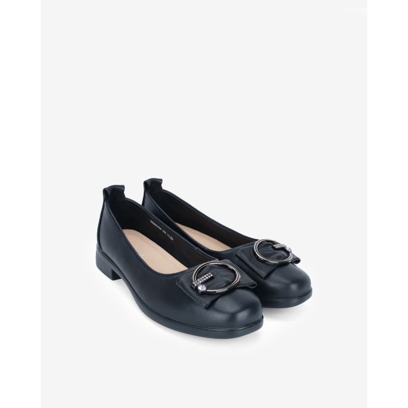 Ảnh Giày Búp Bê Ballerina Cổ Điển Da Bò AOKANG 1242321039 1