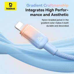 Thumbnail Dây cáp sạc nhanh Baseus Discolor Type C sang iP 20W cho Phone 11 12 13 14 Pro max Cáp truyền dữ liệu chính hãng 1m 2m 4