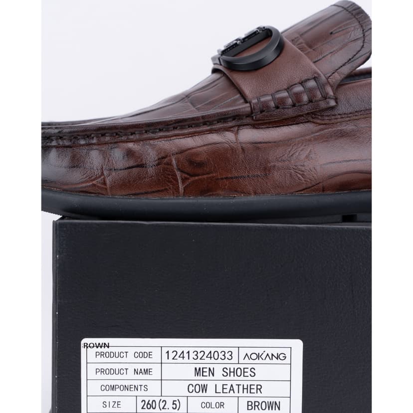 Ảnh Giày Tây Nam Loafer Cao Cấp Da Bò AOKANG 1241324033 2