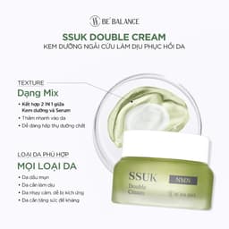 Thumbnail Kem Dưỡng Đa Tầng Chiết Xuất Ngải Cứu Be'Balance SSUK DOUBLE CREAM Làm Đẹp Da 50ml 4