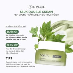 Thumbnail Kem Dưỡng Đa Tầng Chiết Xuất Ngải Cứu Be'Balance SSUK DOUBLE CREAM Làm Đẹp Da 50ml 2