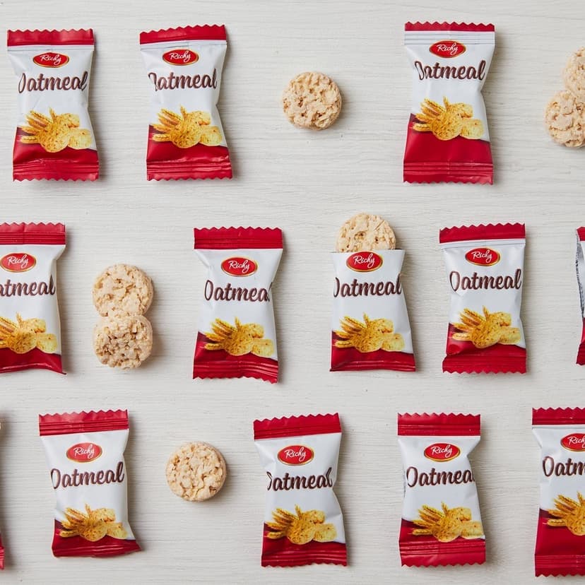 Ảnh Combo 3 túi bánh yến mạch Oatmeal Richy túi to 220g-250g tặng thêm 3 túi bánh yến mạch mini bite 35-40g 3