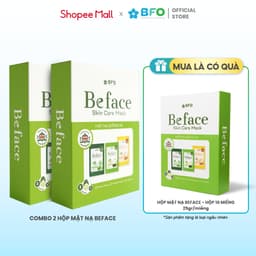 Thumbnail Mặt Nạ Dưỡng Ẩm Tinh Chất Trà Xanh Tràm Trà Cám Gạo BFO Beface Hộp 10 Miếng 1