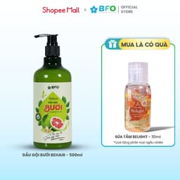 Thumbnail (TẶNG SỮA TẮM 3OML) Dầu Gội Dầu Xả và Xịt Dưỡng Tóc Dưỡng Tóc Tinh Dầu Bưởi BFO Behair 500ml 1