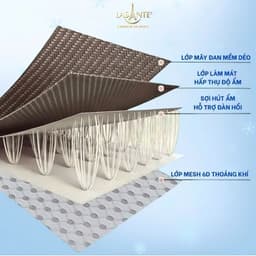 Thumbnail Chiếu Mây Điều Hòa Băng Lạnh Chính Hãng Lasante Chun Bọc Đệm , 4 Lớp Mát, Thông Thoáng Cho Mùa Hè 3