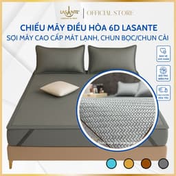 Thumbnail Chiếu Mây Điều Hòa Băng Lạnh Chính Hãng Lasante Chun Bọc Đệm , 4 Lớp Mát, Thông Thoáng Cho Mùa Hè 1