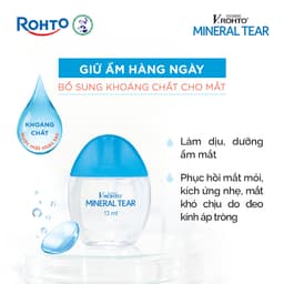 Thumbnail Nước nhỏ mắt giữ ẩm & bổ sung khoáng chất V.Rohto Mineral Tear 13ml 4