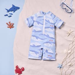 Thumbnail Đồ bơi bé trai ILABY đồ bơi chất liệu thun lạnh chống thấm nước, chống tia UV size đại từ 9-38kg [3478] 2