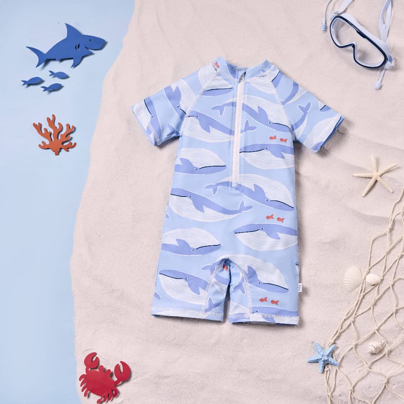 Ảnh Đồ bơi bé trai ILABY đồ bơi chất liệu thun lạnh chống thấm nước, chống tia UV size đại từ 9-38kg [3478] 2