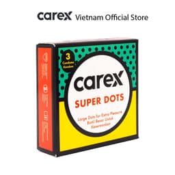 Thumbnail Bao Cao Su Carex Super Thin, Super Dots, Classic Extra Lube hộp 3 cái 3