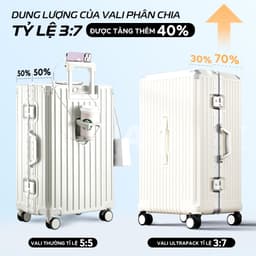 Thumbnail Vali Bamozo Khung Nhôm ULTRAPACK Size 22/24/28 Cao Cấp Tăng Sức Chứa Hành Lý 2