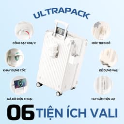 Thumbnail Vali Bamozo Khung Nhôm ULTRAPACK Size 22/24/28 Cao Cấp Tăng Sức Chứa Hành Lý 3