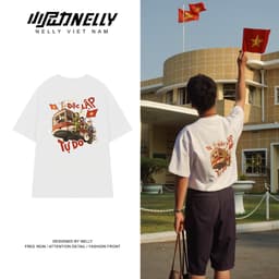 Thumbnail Áo thun NELLY - ĐỘC LẬP TƯ DO, ẤM NO HẠNH PHÚC 100% cotton 260gsm Premium -Tay Lỡ Form Rộng Oversize Nam Nữ 1
