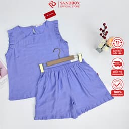 Thumbnail Bộ Mặc Nhà Nữ SANDBOX Thiết Kế Sát Nách, Quần Đùi Chất Đũi Tơ Cao Cấp Mềm Mát Thoải Mái BDD25001 4