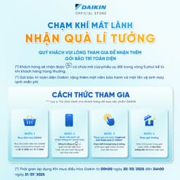 Thumbnail [MIỄN PHÍ LẮP ĐẶT 1TR3]-MỚI 2025 - Máy Lạnh Daikin Inverter 1 chiều FTKB25ZVMV 1HP 9000BTU 1
