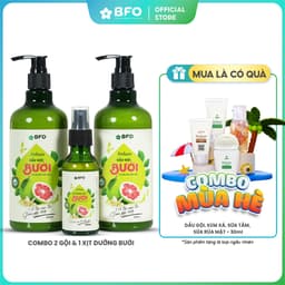 Thumbnail Dầu Gội Dầu Xả và Xịt Dưỡng Tóc Dưỡng Tóc Tinh Dầu Bưởi BFO Behair 500ml 2