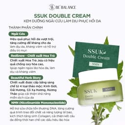 Thumbnail Kem Dưỡng Đa Tầng Chiết Xuất Ngải Cứu Be'Balance SSUK DOUBLE CREAM Làm Đẹp Da 50ml 3