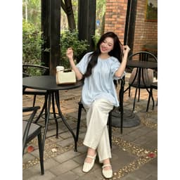 Thumbnail Áo bầu Joie chất liệu thô mềm siêu nhẹ thoáng mát phù hợp mẹ bầu đi làm đi chơi phong cách năng động by L'amme 3