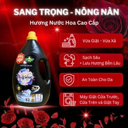 Thumbnail Combo 2 Can Nước Giặt Xả HygienC Plus 2,5Kg/Can Đậm Đặc Hương Nước Hoa - Hàng Chính Hãng 4