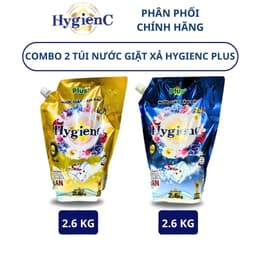 Thumbnail Combo 2 Túi Nước Giặt Xả Đậm Đặc HygienC Plus 2.6Kg/Túi Hương Nước Hoa - Hàng Chính Hãng 2