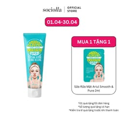 Thumbnail Sữa Rửa Mặt Sạch Sâu Bụi Mịn A​r​i​u​l S​m​o​o​t​h ​&​ P​u​r​e D​e​e​p C​l​e​a​n C​l​e​a​n​s​i​n​g F​o​a​m 80ml 1
