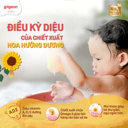 Thumbnail Tắm Gội Dịu Nhẹ Pigeon Hương Hoa Hướng Dương/ Jojoba 700ml 3