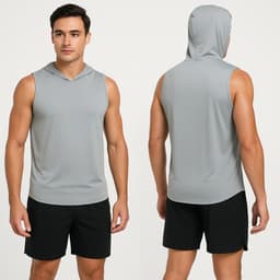 Thumbnail Áo Ba Lỗ Có Nón Cực Thoáng Khí Áo Tank Top Tập Gym Chạy Bộ Bóng Rổ Thể Thao Chất Liệu Mát Mẻ Cleacco BX002 Boro Sport 1