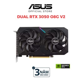 Thumbnail Card màn hình Asus Dual GeForce RTX 3050 O8GB V2 GDDR6  | 8GB GDDR6 | 128bit | DUAL-RTX3050-O8G-V2 1
