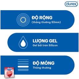Thumbnail Bộ 3 hộp Durex Sensual Strawberry hương dâu (size 53mm, 3 bao/hộp) 3