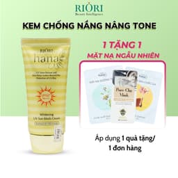 Thumbnail Kem Chống Nắng Dưỡng Trắng Nâng Tone Da SPF 50+ RIORI HANA WHITENING UV SUN BLOCK CREAM 50G 1