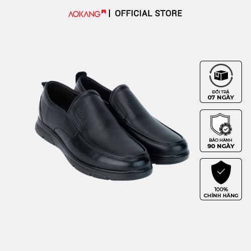 Ảnh Giày Tây Nam Cao Cấp Da Bò AOKANG Kiểu Dáng Mulgati Basic Loafer 1233114083 1
