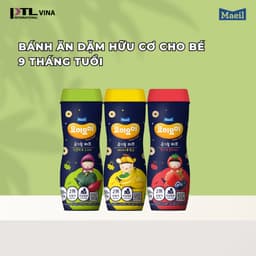 Thumbnail Bánh ăn dặm MAEIL Yommy Yommy Hàn Quốc hữu cơ dễ tan trong miệng bổ sung canxi cho bé 42g 1