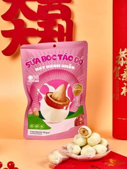 Thumbnail DEAL 1 GÓI- Sữa Bọc Táo Đỏ Hạt Hạnh Nhân Thượng Hạng - Táo Đỏ Tân Cương Kẹp Hạt Ngon Khó Cưỡng 105g 1