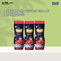 Thumbnail Bánh ăn dặm hữu cơ MAEIL Yommy Yommy Hàn Quốc vị dâu tây việt quất, dễ tan và bổ sung canxi 1