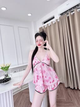 Thumbnail Đồ Ngủ Sexy SOJUN Bộ Latin 2 Dây Ren Bi In Thiết Kế Quyến Rũ Dưới 65Kg 1