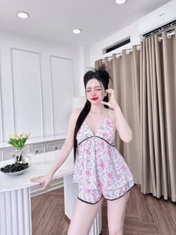 Thumbnail Đồ Ngủ Sexy SOJUN Bộ Latin 2 Dây Ren Bi In Thiết Kế Quyến Rũ Dưới 65Kg 2