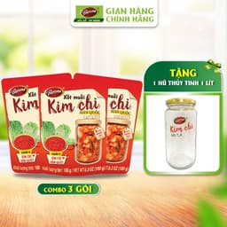 Thumbnail Xốt Muối Kim Chi Hàn Quốc Barona 180g, Combo 3 gói Tặng 1 Hũ Thủy Tinh Cao Cấp (1 lít) 1