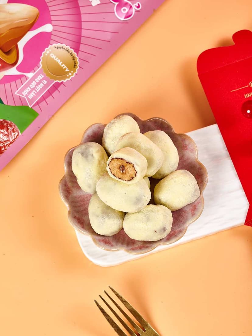 Ảnh COMBO 5 TÚI Sữa Bọc Táo Đỏ Hạt Hạnh Nhân Thượng Hạng - Táo Đỏ Tân Cương Kẹp Hạt Ngon Khó Cưỡng 2