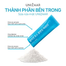 Thumbnail Bột rửa mặt UNIZAAR – Bí quyết làm sạch da từ Hàn Quốc (3 gói, 200mg/gói) 2