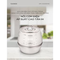 Thumbnail Nồi cơm điện tử áp suất cao tần Cuckoo 1.8L CRP-CHAS109FW (Màu Trắng) - Lòng nồi INOX chống trầy xước - Cuckoovina 2