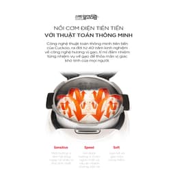 Thumbnail Nồi cơm điện tử áp suất cao tần Cuckoo 1.8L CRP-CHAS109FW (Màu Trắng) - Lòng nồi INOX chống trầy xước - Cuckoovina 3